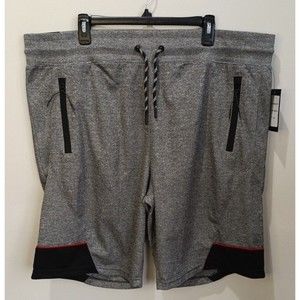 UMJ Union Made Jared Mens Shorts 4XL Grey/Black Draw String Elastic Band NWT